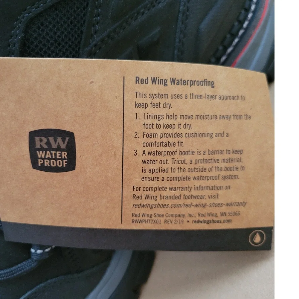 Red Wing 6671 Men's 8.5 D Waterproof Aluminum Toe EH Vibram Work Boots NIB